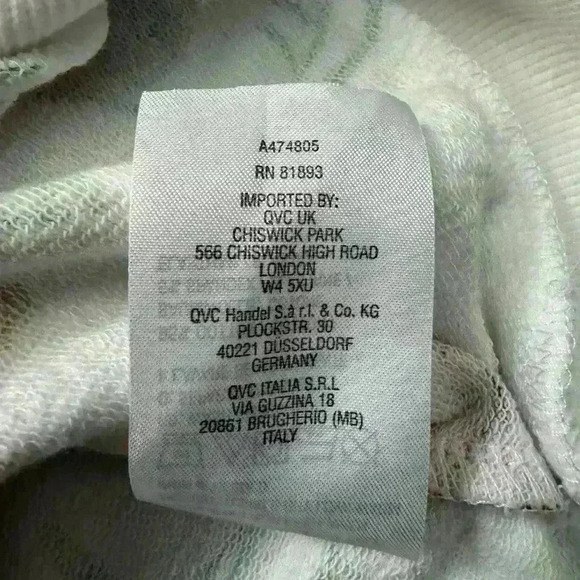 J Jason Wu Printed French Terry Hoodie Size L Floral Cozy Sweater Colorful Artsy - Picture 11 of 15